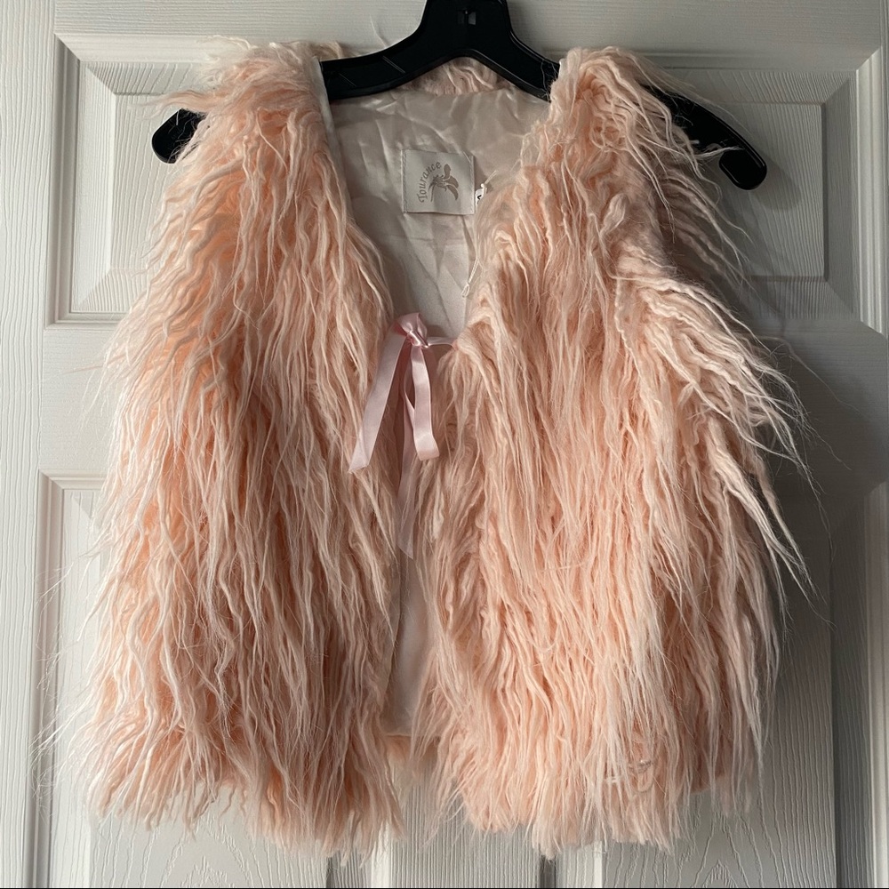 Tourance girls Faux Fur Vest medium